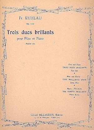 Bild des Verkufers fr Trois duos brillants sib majeur op.110,1pour flute et piano zum Verkauf von AHA-BUCH GmbH