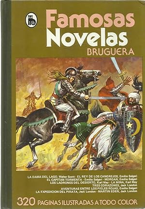 Imagen del vendedor de FAMOSAS NOVELAS. TOMO XX. La dama del lago, El rey de los cangrejos, El capitan tormenta, Morgan, Los ladrones del desierto, La mina, Tres corazones, Aventuras entre los pieles rojas, La expedicin del pirata, Martin Eden. a la venta por TU LIBRO DE OCASION