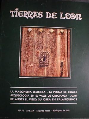 Tierras de León Nº 75 - 30 Junio 1989: La masonería leonesa - La poesía de Cremer - Arqueología e...