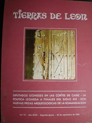 Tierras de León Nº 72 - 30 de Septiembre de 1988: Diputados leoneses en las Cortes de Cádiz - La ...