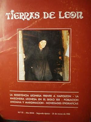 Tierras de León Nº 70 - 31 de Marzo de 1988: Resistencia leonesa frente a Napoleón. La Junta erra...