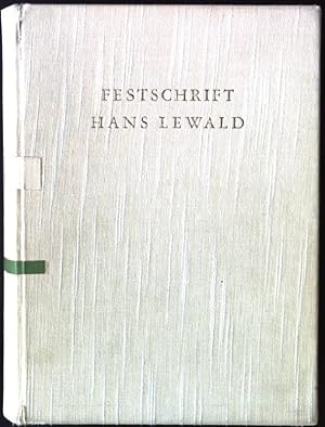 Festschrift Hans Lewald, bei Vollendung des vierzigsten Amtsjahres als Ordenlicher Professor im O...