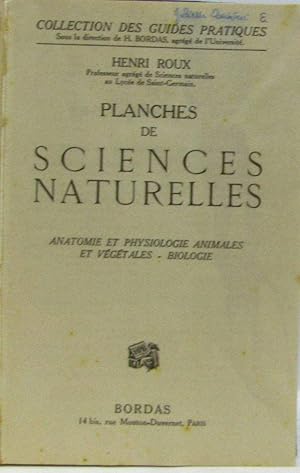 Planches de sciences naturelles - anatomie et physiologie animales et végétales - biologie