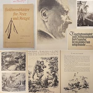 Bild des Verkufers fr Soldatenbltter fr Feier und Freizeit * 3. Jahrgang 1942 Heft 4 zum Verkauf von Galerie fr gegenstndliche Kunst