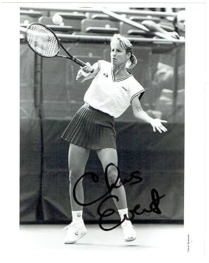 An excellent selection of four signed photographs, different sizes, by various tennis players.