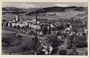 Bild des Verkufers fr Oberdonau. Gesamtansicht. Ansichtskarte in Photodruck. Abgestempelt Freistadt 25.03.1941. zum Verkauf von Antiquariat Heinz Tessin