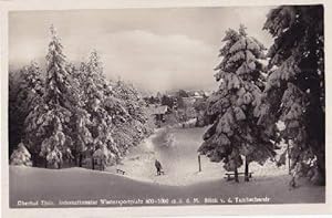 Seller image for Internationaler Wintersportplatz. Blick von der Tambacherstr. Ansichtskarte in Photodruck. Ungelaufen. for sale by Antiquariat Heinz Tessin