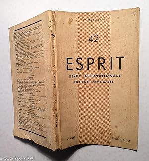 Esprit. Revue internationale. Mars 1936. núm 42