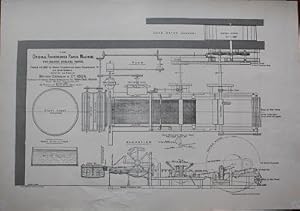 Seller image for [PATENT DRAWING REPRODUCTION] THE ORIGINAL FOURDRINIER PAPER MACHINE for making endless paper. Patented A.D. 1807 by Henry Fourdrinier, Sealy Fourdrinier and John Gamble. Improved and made by Bryan Donkin & Co., 1808. for sale by Barry McKay Rare Books