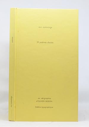Image du vendeur pour 39 POMES CHOISIS. Six srigraphies d'Olivier Besson mis en vente par Librairie de l'Univers
