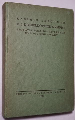 Bild des Verkufers fr Die doppelkpfige Nymphe. zum Verkauf von Stammerjohann/Birgitta Meise