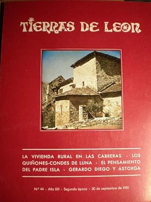 Tierras de León Nº 44 - 30 Septiembre 1981: La vivienda rural en las Cabreras - Los Quiñones - Co...