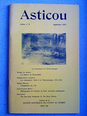 Seller image for Asticou, cahier nos 9, septembre 1972 for sale by Livresse
