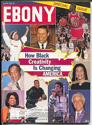 Seller image for Ebony 8/1991-Black Creativity Changes America-Michael Jackson-FN for sale by DTA Collectibles