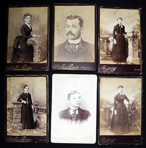 Bild des Verkufers fr Circa 1880 Group of 6 Photo Portrait Cabinet Cards: York, Pennsylvania By Butteroff & Shadle & Busser zum Verkauf von Certain Books, ABAA