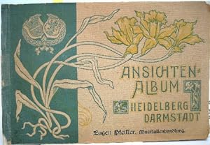 Bild des Verkufers fr Ansichten - Album Heidelberg Darmstadt. Eugen Pfeiffer, Musikalienhandlung. zum Verkauf von Antiquariat Richart Kulbach