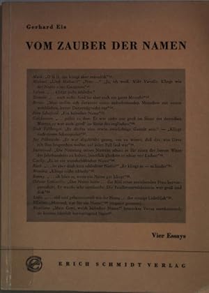 Bild des Verkufers fr Vom Zauber der Namen: vier Essays. zum Verkauf von books4less (Versandantiquariat Petra Gros GmbH & Co. KG)