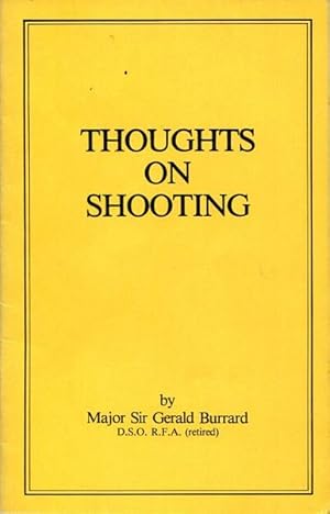 Imagen del vendedor de Thoughts On Shooting. a la venta por Time Booksellers