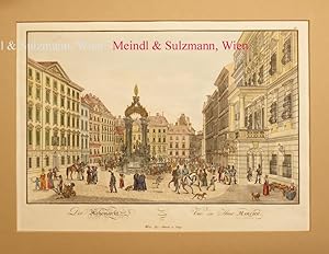 Bild des Verkufers fr Der Hohemarkt - Vue du Haut March". Aus: Ansichten der Residenzstadt Wien. zum Verkauf von Antiquariat MEINDL & SULZMANN OG