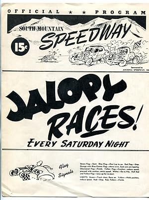 South Mountain Speedway Race Program 1949 Jalopy Races