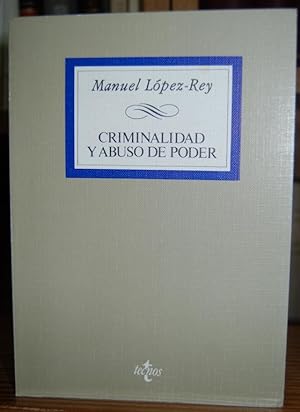 Image du vendeur pour CRIMINALIDAD Y ABUSO DE PODER mis en vente par Fbula Libros (Librera Jimnez-Bravo)