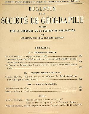 Bulletin de la Société de Géographie rédigé avec le concours de la section de publication. Decemb...