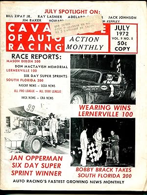 Cavalcade of Auto Racing Action Monthly 7/1972-South Florida 200-Opperman-VG