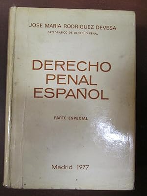 Imagen del vendedor de DERECHO PENAL ESPAOL. Parte Especial. a la venta por LIBRERIA AZACAN