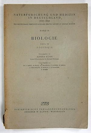 Biologie. Teil IV: Zoologie. (Naturforschung und Medizin in Deutschland 1939-1946, Band 55).