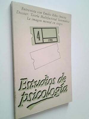 Immagine del venditore per Estudios de psicologa. Entrevista con Emilio Ribes Iniesta. Dossier: Teora Multifuncional Sistemtica. La imagen mental en ciegos venduto da MAUTALOS LIBRERA