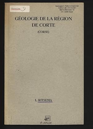 Image du vendeur pour Geologie de la region de Corte (Corse). mis en vente par Antiquariat Bookfarm
