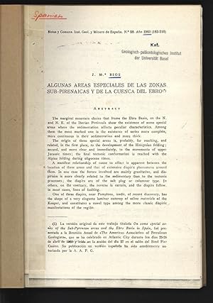 Algunas areas especiales de las zonas sub-pirenaicas y de la cuenca del Ebro. Notas y Comuns. Ins...