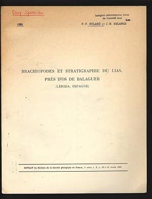 Brachiopodes et stratigraphie du lias, près d'Os de Balaguer (Lérida, Espagne). Extrait du Bullet...