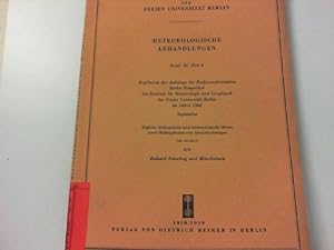 Immagine del venditore per Institut fr Meteorologie und Geophysik der freien Universitt Berlin Meteorologische Abhandlungen, Band XC, Heft 9. Ergebnisse der Aufstiege der Radiosondenstation Berlin-Tempelhof des Instituts fr Meteorologie und Geophysik 1968, September. venduto da Zellibooks. Zentrallager Delbrck