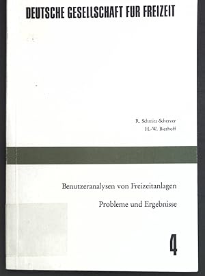 Seller image for Benutzeranalysen von Freizeitanlagen: Probleme und Ergebnisse. Deutsche Gesellschaft fr Freizeit, Heft 4; for sale by books4less (Versandantiquariat Petra Gros GmbH & Co. KG)