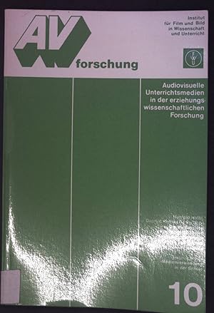 Imagen del vendedor de Die Wirkung von zwischengeschalteten Aktivierungsansten beim Lernen von filmisch dargebotenen Inhalten; AV Forschung - Audiovisuelle Unterrichtsmedien in der erziehungswissenschaftlichen Forschung, Band 10; a la venta por books4less (Versandantiquariat Petra Gros GmbH & Co. KG)