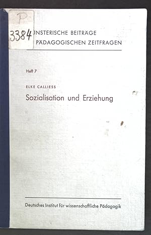 Image du vendeur pour Sozialisation und Erziehung; Mnsterische Beitrge zu pdagogischen Zeitfragen, Heft 7; mis en vente par books4less (Versandantiquariat Petra Gros GmbH & Co. KG)