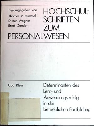 Bild des Verkufers fr Hochschulschriften zum Personalwesen zum Verkauf von books4less (Versandantiquariat Petra Gros GmbH & Co. KG)