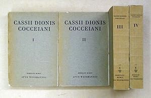 Cassii Dionis Cocceiani Historiarum Romanarum quae supersunt. [Bd. 1 - 4 (von 5 erschienenen)].