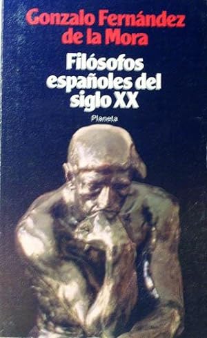 Imagen del vendedor de Filo?sofos espan?oles del siglo XX. Spanish Edition. a la venta por Laila Books