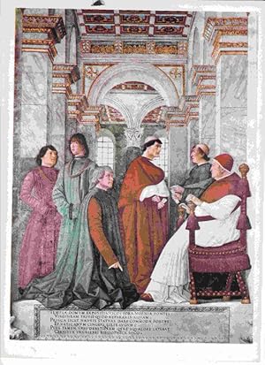 Seller image for LAMINA 6639: Melozzo da Forli Nombramiento de Platina como perfecto del Vaticano por el papa Sixto IV detalle for sale by EL BOLETIN