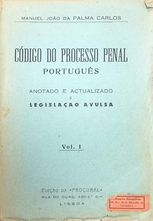 Seller image for CDIGO DO PROCESSO PENAL PORTUGUS. for sale by Livraria Castro e Silva
