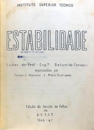 Bild des Verkufers fr ESTABILIDADE zum Verkauf von Livraria Castro e Silva