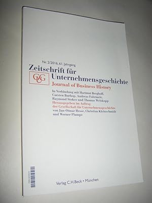 Seller image for Zeitschrift fr Unternehmensgeschichte/Journal of Business History. Nr. 2/2016, 61. Jahrgang for sale by Versandantiquariat Rainer Kocherscheidt