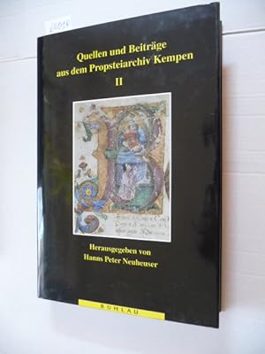 Bild des Verkufers fr Quellen und Beitrge aus dem Propsteiarchiv Kempen : Teil: 2 zum Verkauf von Gebrauchtbcherlogistik  H.J. Lauterbach