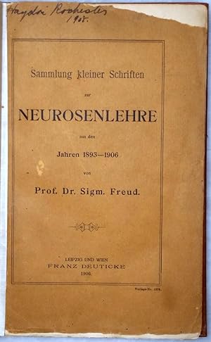 Sammlung Leiner Schriften Zur Neurosenlehre Aus Den Jahren 1893-1906