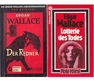 Büchersammlung "Edgar Wallace". 4 Titel. 1.) Der Fälscher, Der Feuerrote Kreis, 2 Romane in einem...