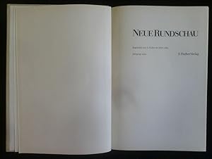 Image du vendeur pour Neue Rundschau Jahrgang 1964 mis en vente par ANTIQUARIAT Franke BRUDDENBOOKS