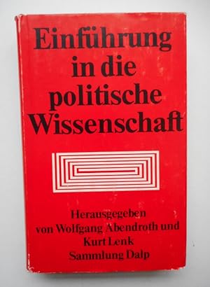 Bild des Verkufers fr Einfhrung in die politische Wissenschaft. zum Verkauf von Der Buchfreund