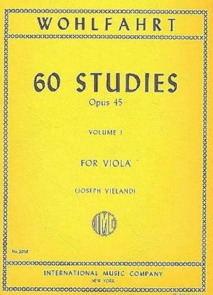 Bild des Verkufers fr 60 Studies op.45 vol.1 (nos. 1-30)for viola zum Verkauf von AHA-BUCH GmbH